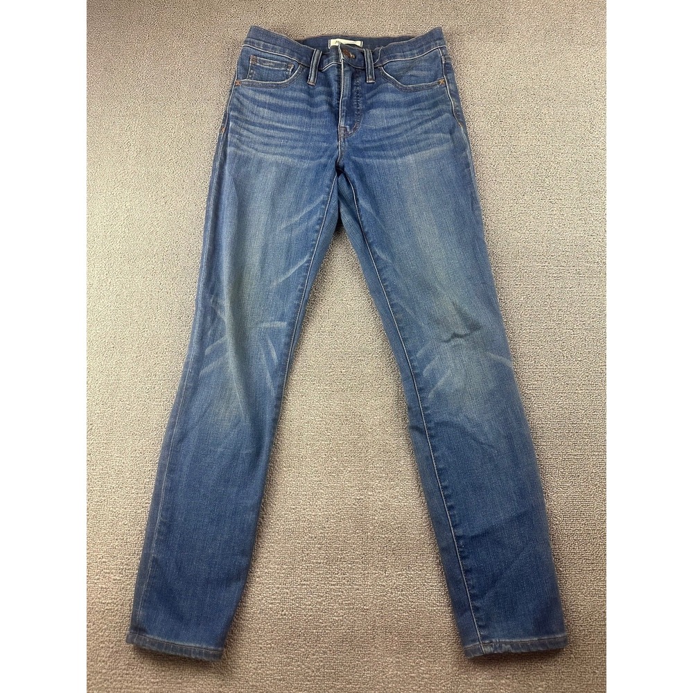 Madewell Jeans Women 27 Blue 9" High-Rise Skinny Denim Workwear‎ Boho K8026